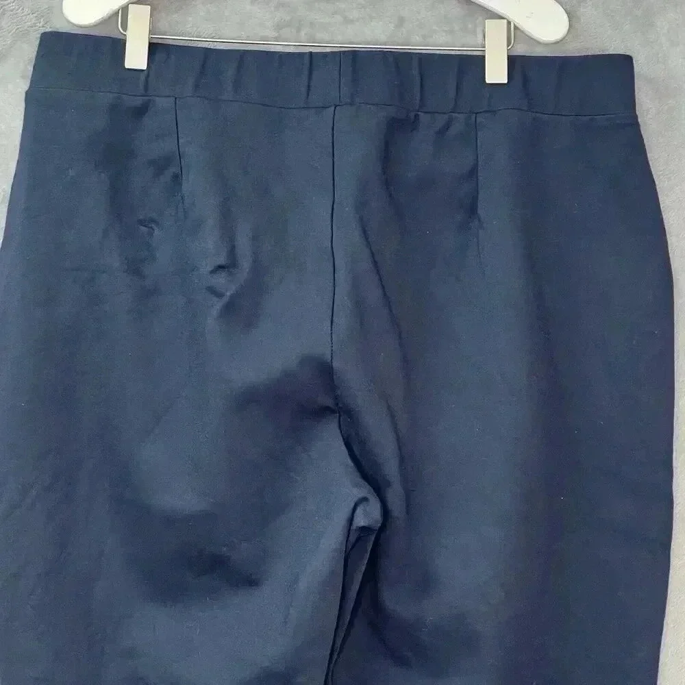 Universal Standard Moro Pocket Signature Ponte Pants 18-20 Navy Comfort‎ Pull On
